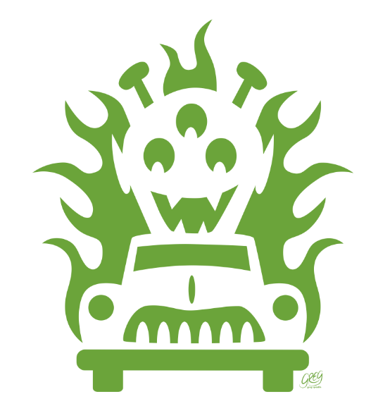 Hot Rod Halloween Martian