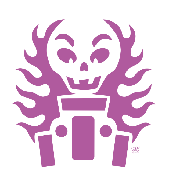 Hot Rod Halloween Skeleton