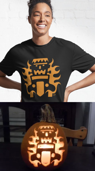 Frankenstien Shirt and Pumpkin