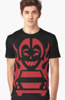 Hot Rod Halloween Dracula Graphic T-Shirt