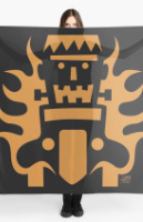 Hot Rod Halloween Frankenstein Scarf