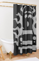 Hot Rod Halloween Skeleton Ghost Shower Curtain